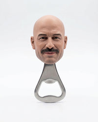 פותחן בקבוקים עם ראש מפוסל